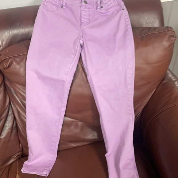 Cat & Jack Girls' Jegging (Jeans) 12 Lavender - Picture 1 of 6